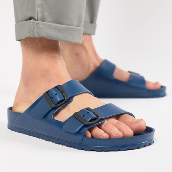 blue birkenstock eva